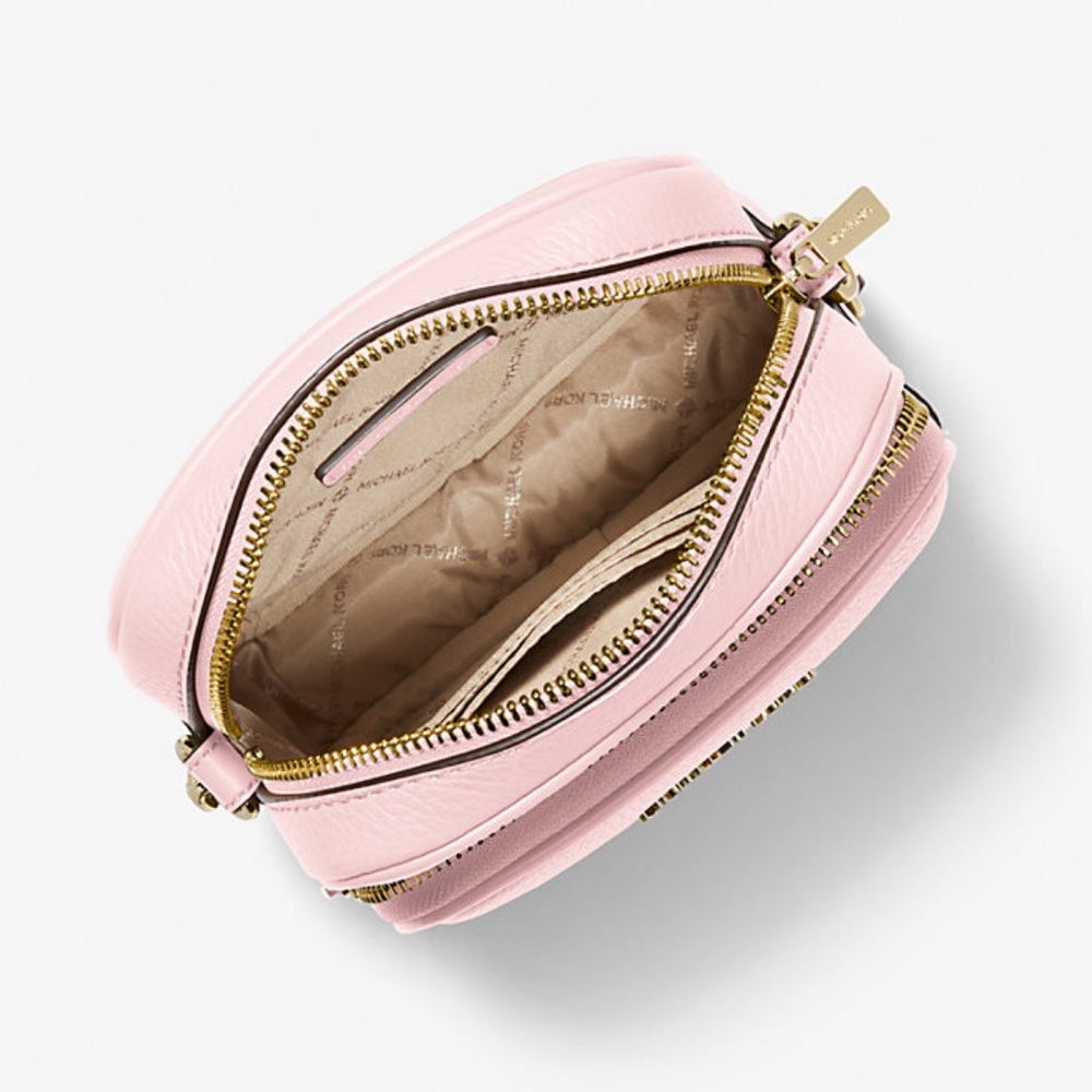 MICHAEL KORS Jet Set Travel Md Pebbled Leather NS Chain Crossbody XBODY 
Powder - Picture 2 of 16